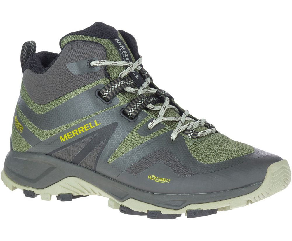 Kozaki Merrell Męskie Oliwkowe - Mqm Flex 2 Mid Gore-Tex® - 543187-SVH